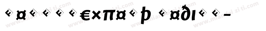 NeroBQExpert Medium字体转换